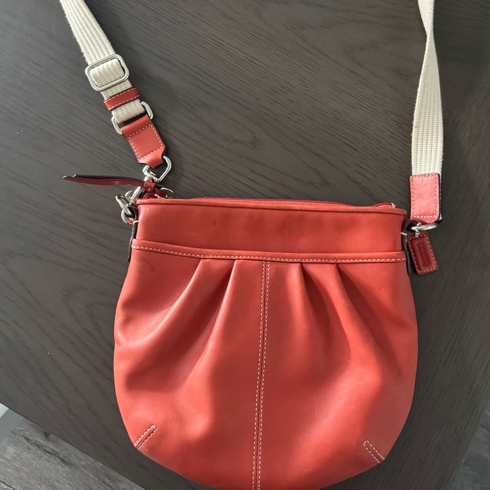 Coach Coral Leather Crossbody Bag
